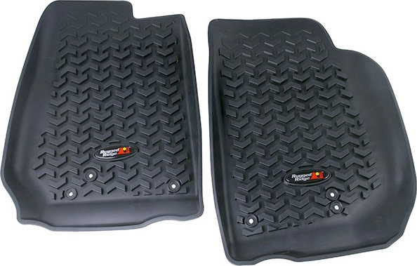 Rugged Ridge 12920.03 Front Floor Liners for 14-18 Jeep Wrangler JK Right Hand Drive