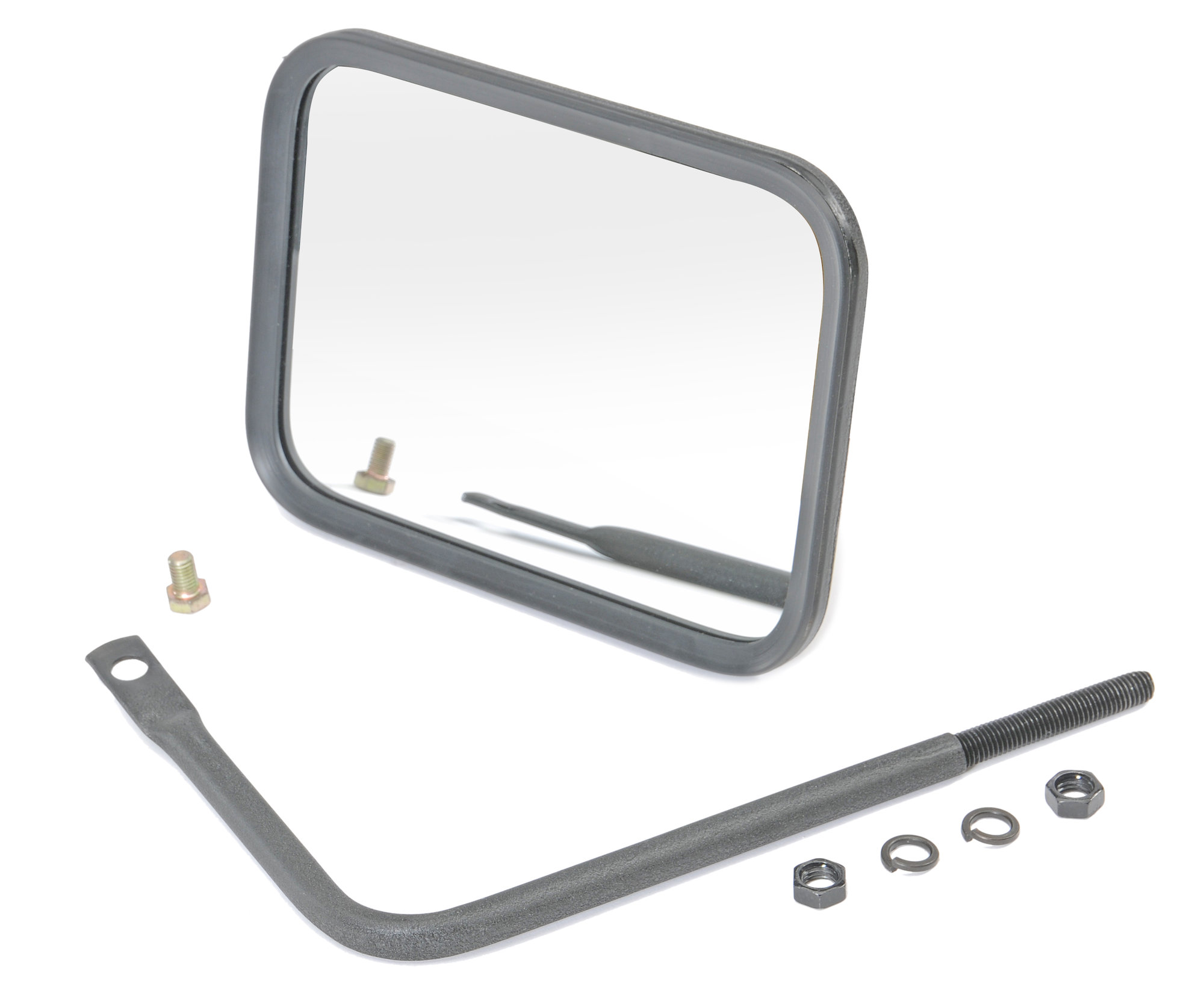 Crown Automotive RT30004 Black Safari Mirror for 76-26 Jeep CJ, Wrangler YJ, TJ, JK, JL and Gladiator JT