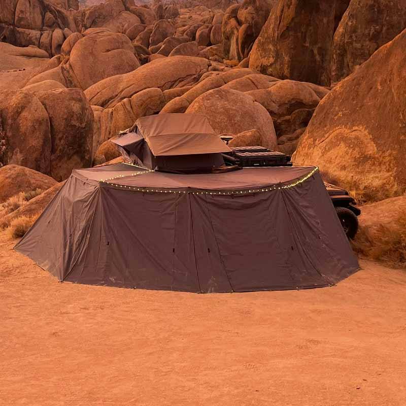 Overland Vehicle Systems 19549908 Nomadic 270 Awning Wall 1, 2, & 3 Kit For Passenger Side