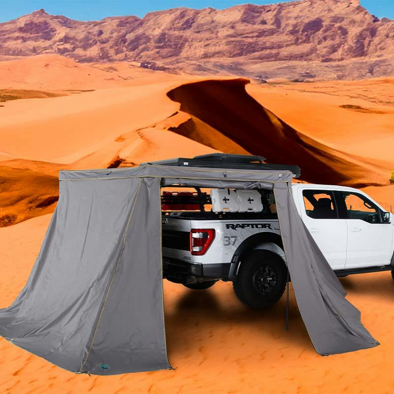 Overland Vehicle Systems 19579908 Nomadic 270LT Awning Wall 1 & 2 Kit For Driver Side