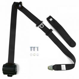 AutoLoc 3-Point Black Retractabable Seat Belt
