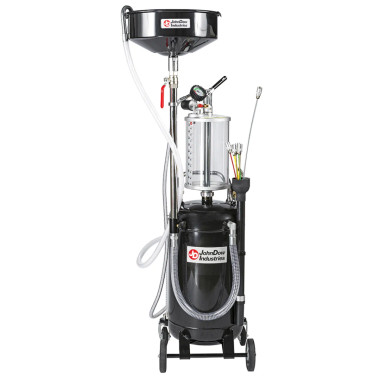 John Dow Industries JDI-20COMBO-B 20-Gallon Combination Fluid Evacuator and Oil Drain with Transparent Bowl