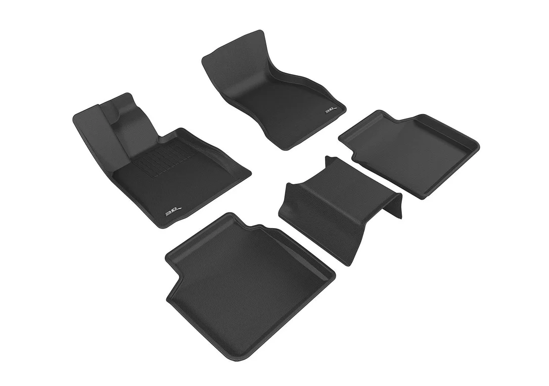 3D MAXpider L1BM07601509 – 2016-2020 BMW 7 Series Kagu 1st & 2nd Row Floormats – Black