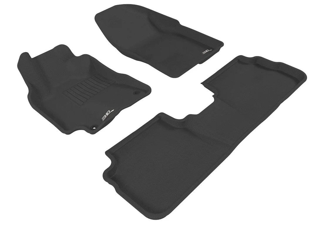 3D MAXpider L1TY05901509 – 2009-2013 Toyota Corolla Kagu 1st & 2nd Row Floormats – Black