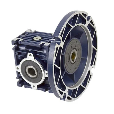 Aluminum Right Angle Worm Gear Reducer, 30 mm C.D., 30/1, 56C Input Flange, Hollow Bore Output Worldwide CALM30-30/1-56C