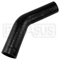 Black Silicone Hose, 1 3/4 x 1 1/2″ 45 deg. Reducing Elbow