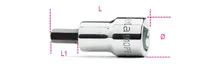 Beta Tools 910PE/4, Male Hex Socket, 3/8″ Drive, 4mm