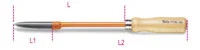 Beta Tools 1717B/250 Tapered 3-Edge Scraper, 250mm