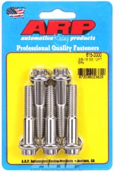 ARP 3/8-16 x 2.000 Stainless Steel Bolt, 7/16″ 12-pt, 5-pk