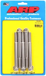 ARP 7/16-14 x 4.500 Stainless Steel Bolt, 1/2″ Hex, 5-pack