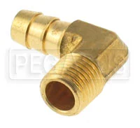 1/4 NPT to 3/8 Hose Barb Fitting, Brass – Right Angle