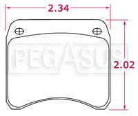 PFC Racing Brake Pads, FF, Lockheed LD19 (PD26/11)