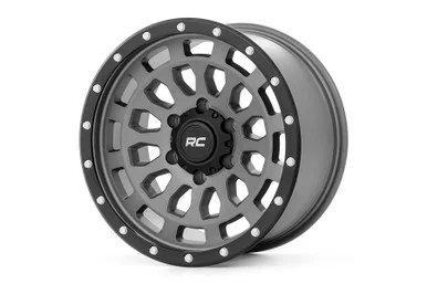 Ford Bronco Gray/Black Simulated Beadlock 87 Series Wheel 17×8.5 | 6×5.5 by Rough Country