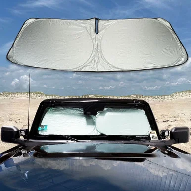 Ford Bronco Windshield Reflective Sunshade Foldable Double Circle by IAG I-Line