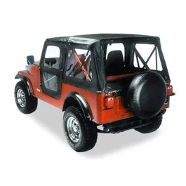 Bestop 51117-01 – Replace-a-Top Fabric-only Soft Top (Black Crush)