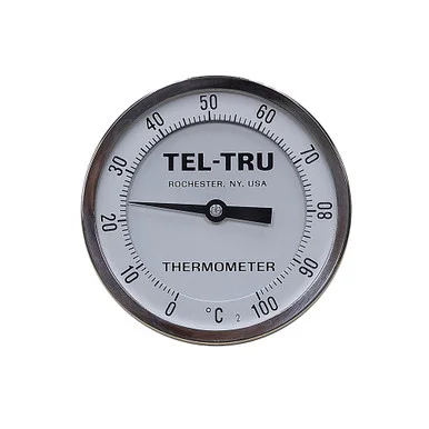 0-100° C 4″ Face 4″ Stem Thermometer Teltru GT400 Series 45100476