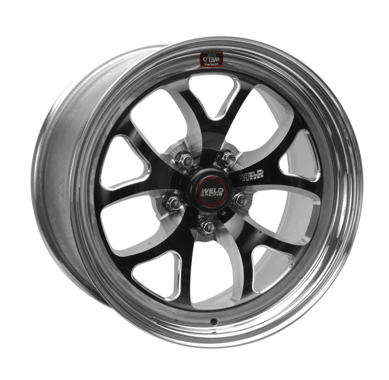 Weld S76 17×5 / 5x120mm BP / 2.2in. BS Black Wheel (High Pad) – Non-Beadlock