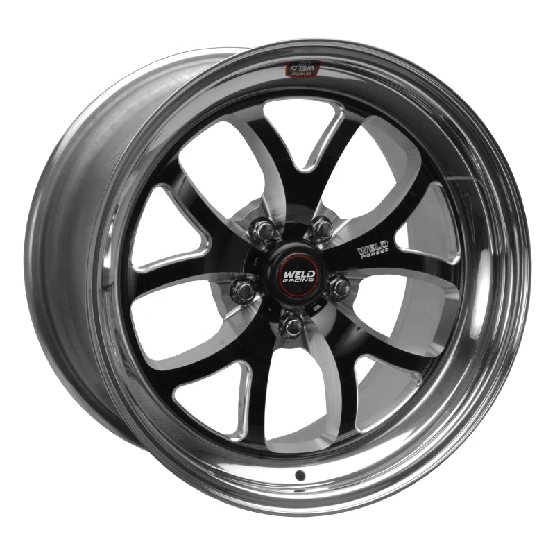 Weld S76 18×9.5 / 5×4.5 BP / 6.6in. BS Black Wheel (High Pad) – Non-Beadlock