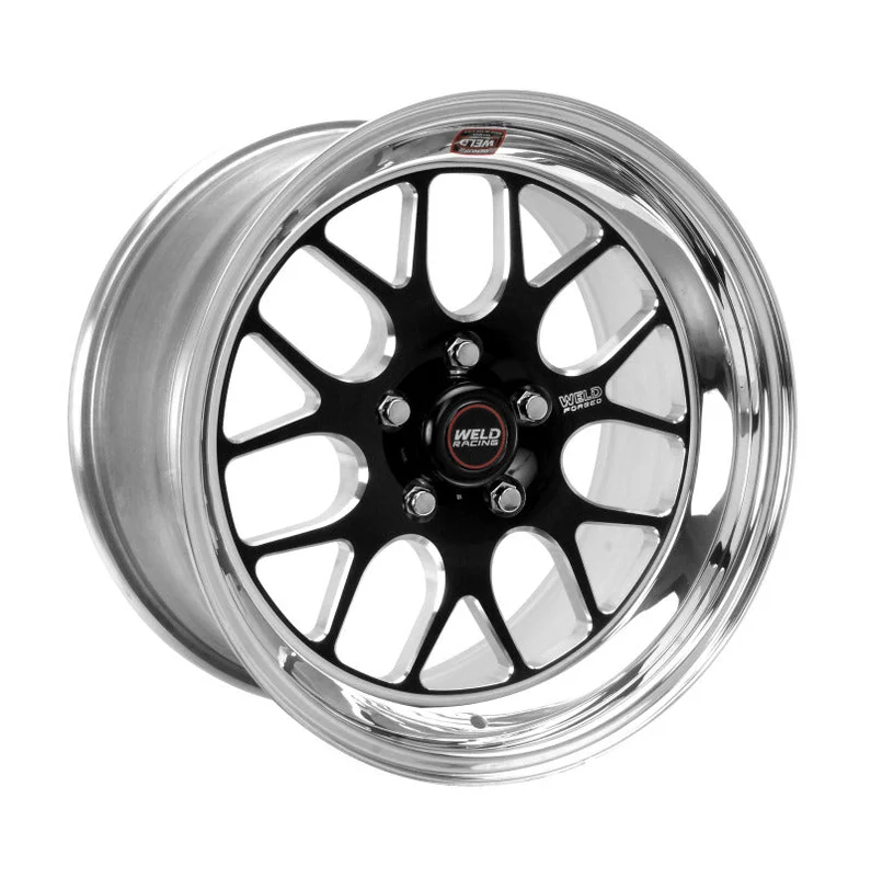 Weld S77 17×8 / 5×4.75 BP / 5.8in. BS Black Wheel (Medium Pad) – Non-Beadlock
