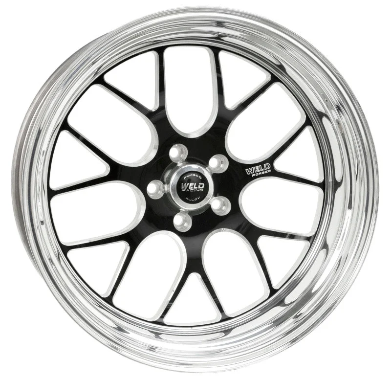 Weld S77 20×9 / 5×4.5 BP / 6.3in. BS Black Wheel (High Pad) – Non-Beadlock