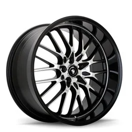 Konig LA78512455 – Lace 17X8 5X112 ET45 Black/Machine Spoke Rims