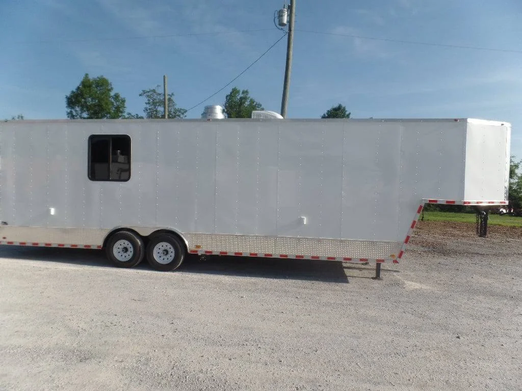 8.5′ x 34′ Gooseneck Concession Food Trailer With Appliances