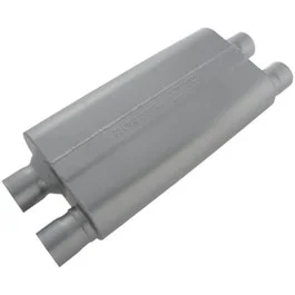 Flowmaster 42582 – 80 Series Cross-Flow Aluminized Muffler (2.5″ ID Dual/2.5″ OD Dual)