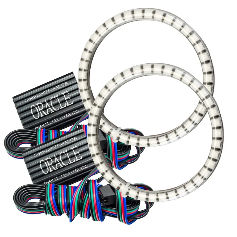 ORACLE Lighting 1253-333 – Dodge Challenger 08-14 LED Waterproof Fog Halo Kit – ColorSHIFT