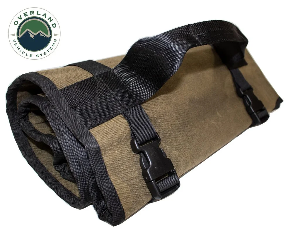 Overland Vehicle Systems 21079941 – Rolled General Tool Storage Bag – Waxed Canvas