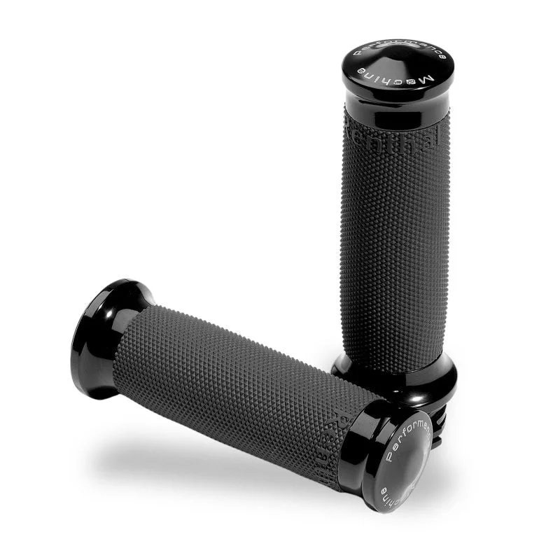 Performance Machine 0063-2007-B – Contour Renthal Wrapped Grips – Black Ano