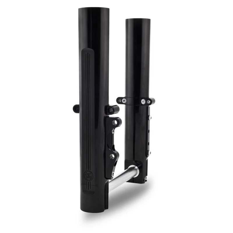 Performance Machine 0208-2097-B – 14-Up FL Lower Leg Assembly – Black Ano