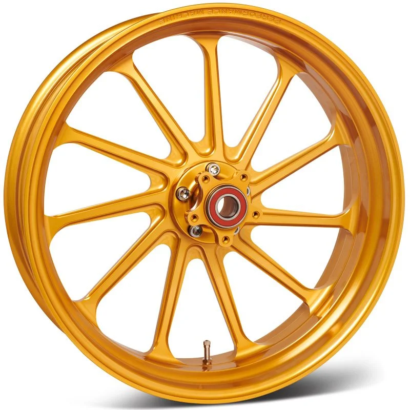 Performance Machine 1202-7814R-ASLAP-G – 18×5.5 Forged Wheel Assault 11 Spoke Race Weight – Gold Ano