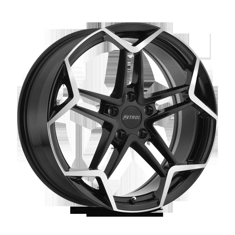 Petrol 1780P1A405108B72 – P1a 17X8 Gloss Black W/ Mach Cut Face