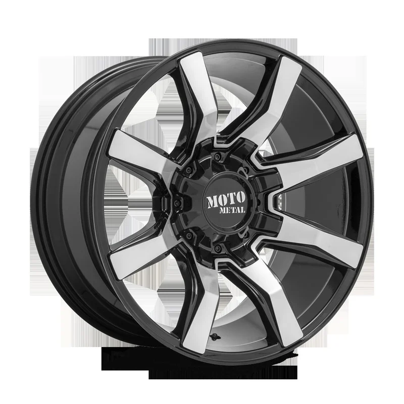 Moto Metal MO80429078500 – Mo804 Spider 20X9 Gloss Black Machined