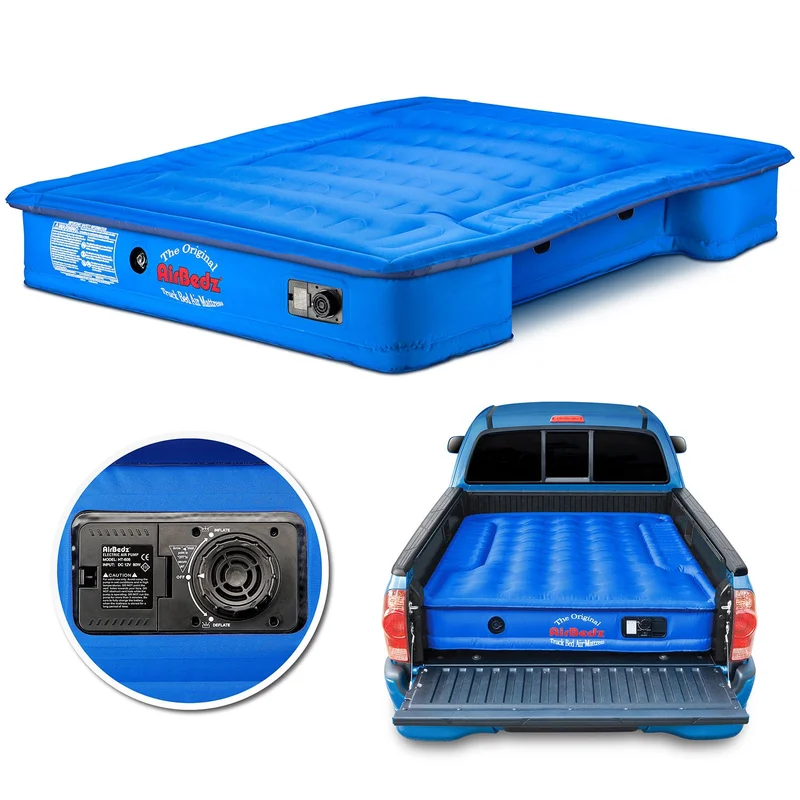 Airbedz PPI-103 – by Pittman Outdoors – PPI 103 Mid Size 6.0′-6.5′ Standard Bed with Built-in Rechargeable Battery Air Pump – The Original Truck Bed Air Mattress