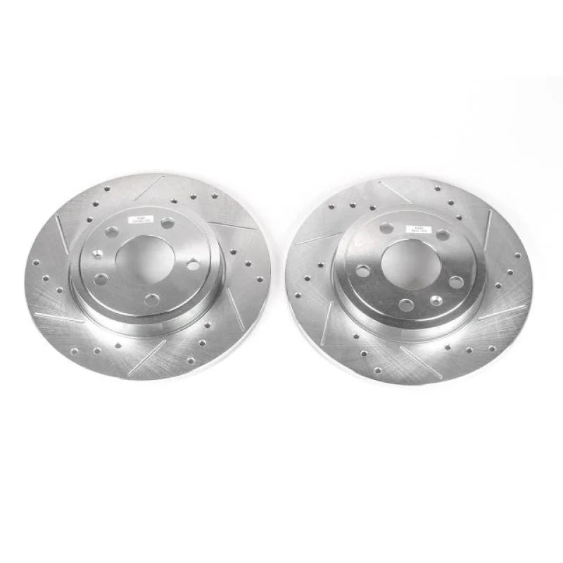 Power Stop 05-09 Audi A4 Rear Evolution Drilled & Slotted Rotors – Pair