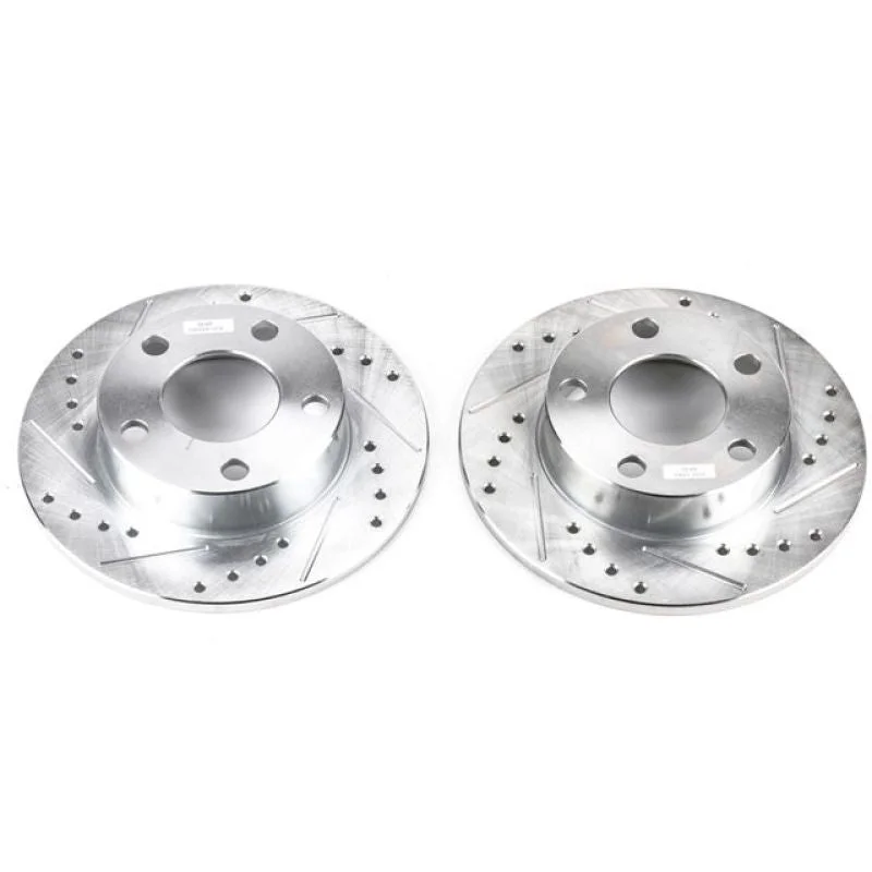 Power Stop 96-01 Audi A4 Quattro Rear Evolution Drilled & Slotted Rotors – Pair