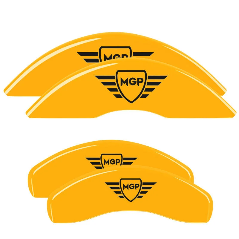 MGP 14206SMGPYL – Set Of 4 Caliper Covers Engraved Front And Rear Yellow Finish Black Characters 2011-2013 Chevrolet Cruze Caliper Covers