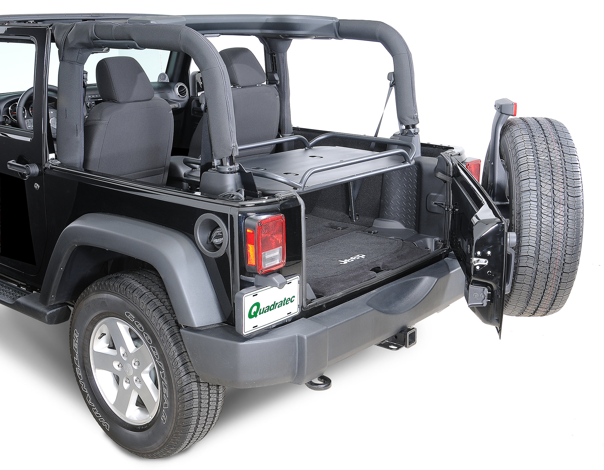 Rampage Products Rear Interior Sport Rack for 07-18 Jeep Wrangler JK 2 Door