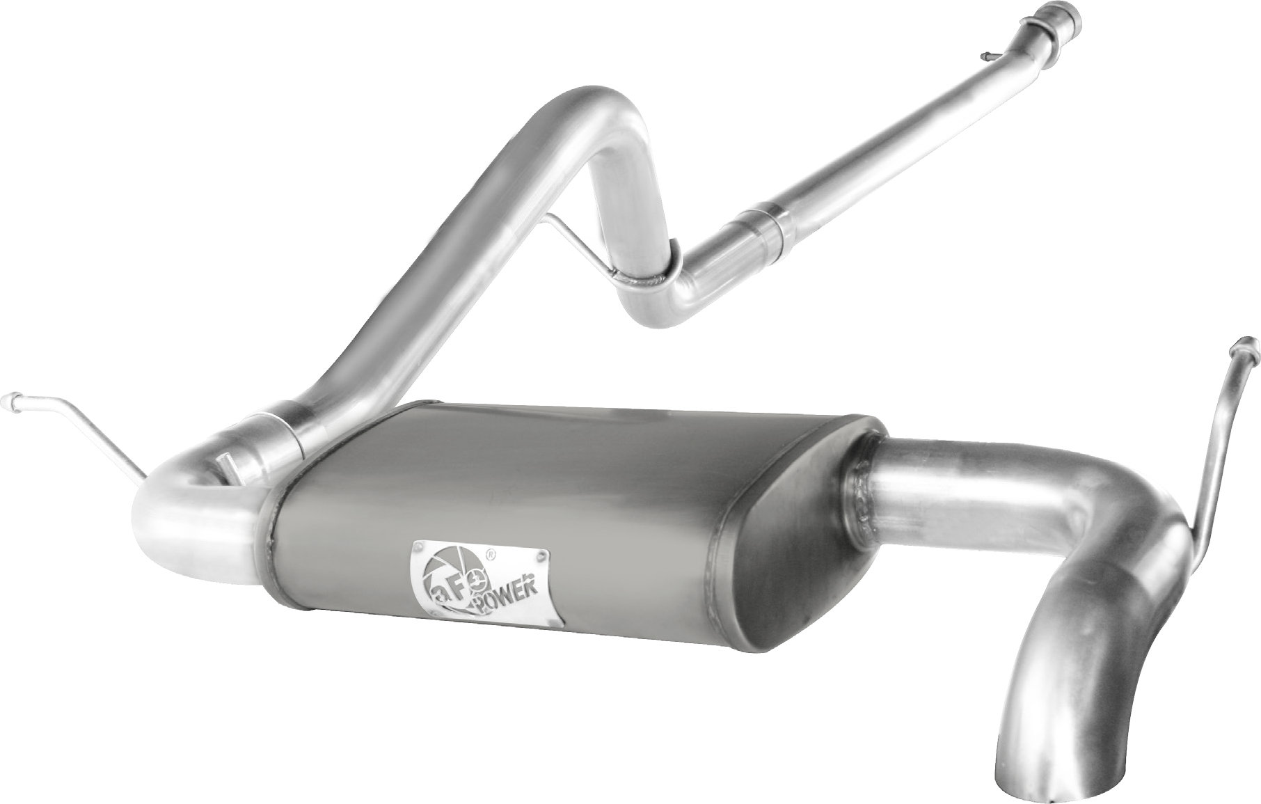 aFe Power 49-08043 2.5" Scorpion Aluminized Hi-Tuck Cat-Back Exhaust System for 07-18 Jeep Wrangler JK 2 Door