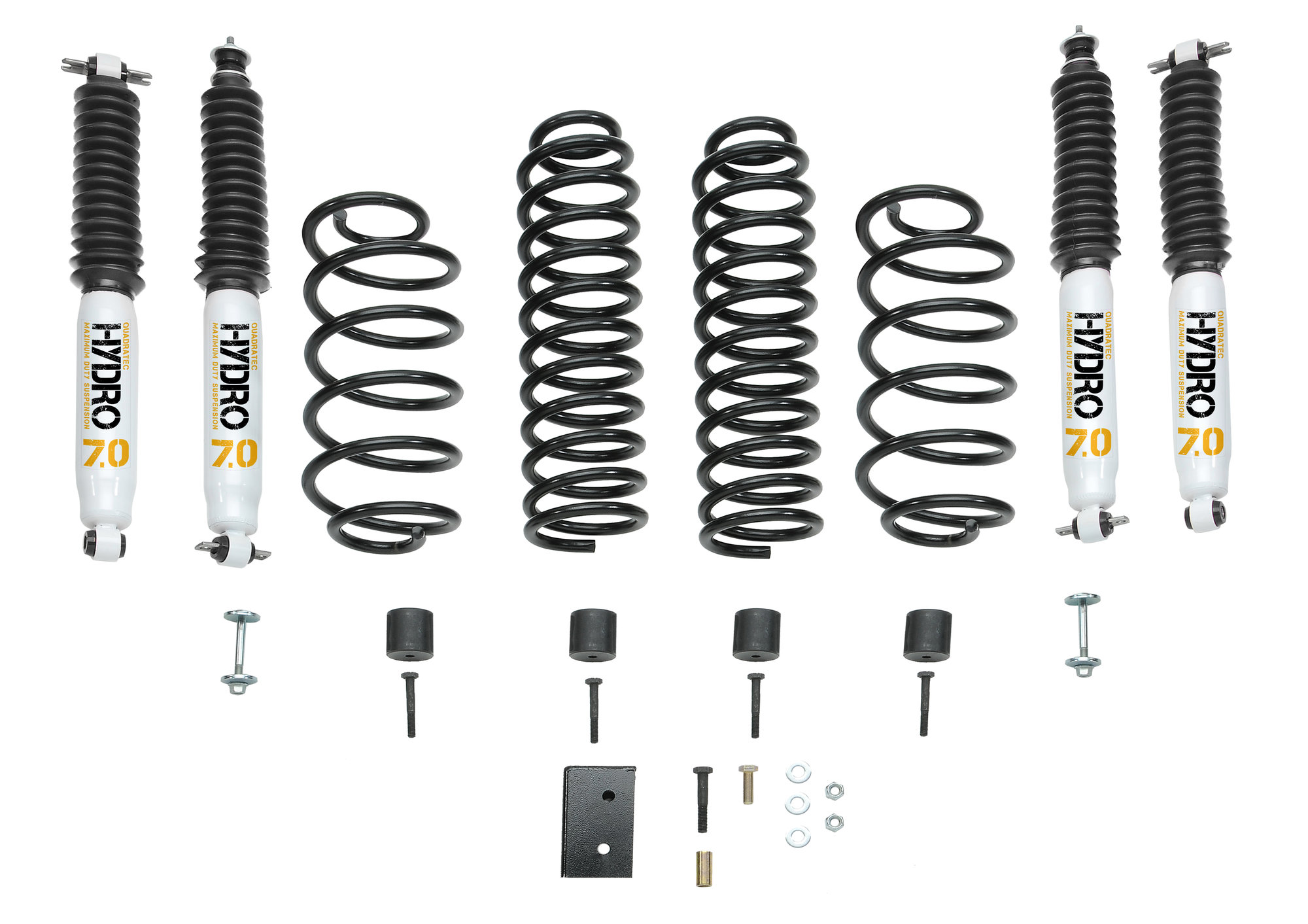 Quadratec Maximum Duty 2.5" Coil Spring Suspension Lift Kit for 97-06 Jeep Wrangler TJ