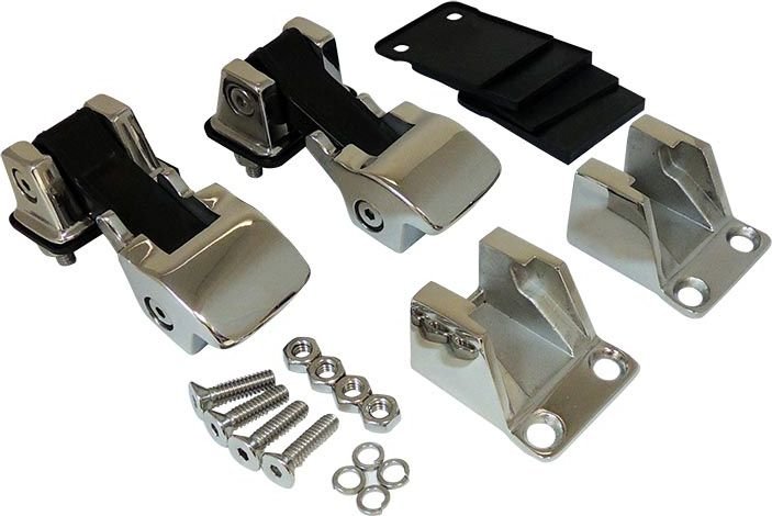 Crown Automotive Stainless Steel TJ Style Hood Catch Kit for 76-95 Jeep CJ & Wrangler YJ
