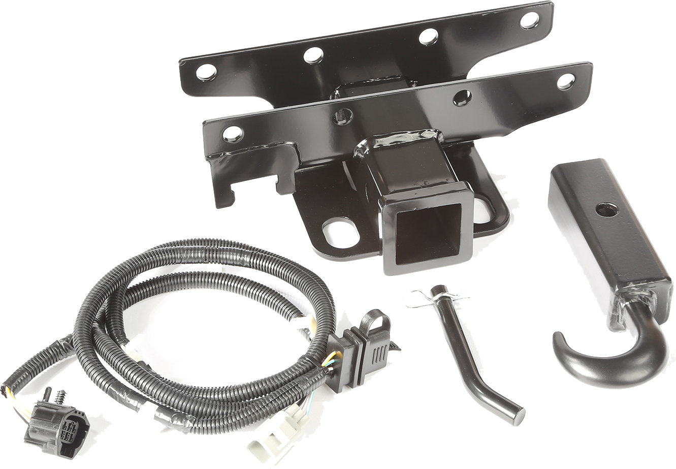 Rugged Ridge 11580.63 Receiver Hitch Kit with Tow Hook for 07-18 Jeep Wrangler JK