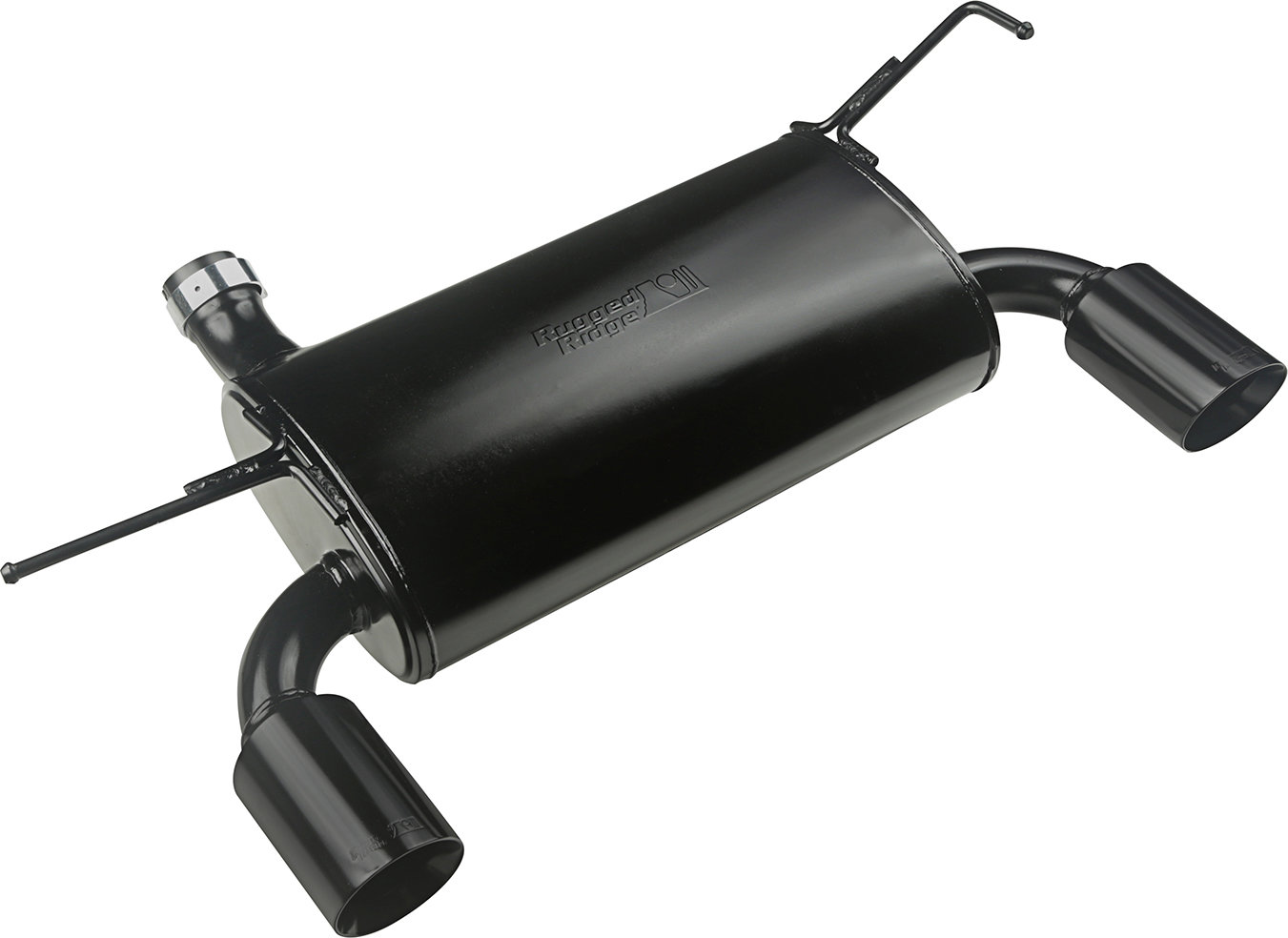Rugged Ridge 17606.77 Axle Back Exhaust in Black for 07-18 Jeep Wrangler JK