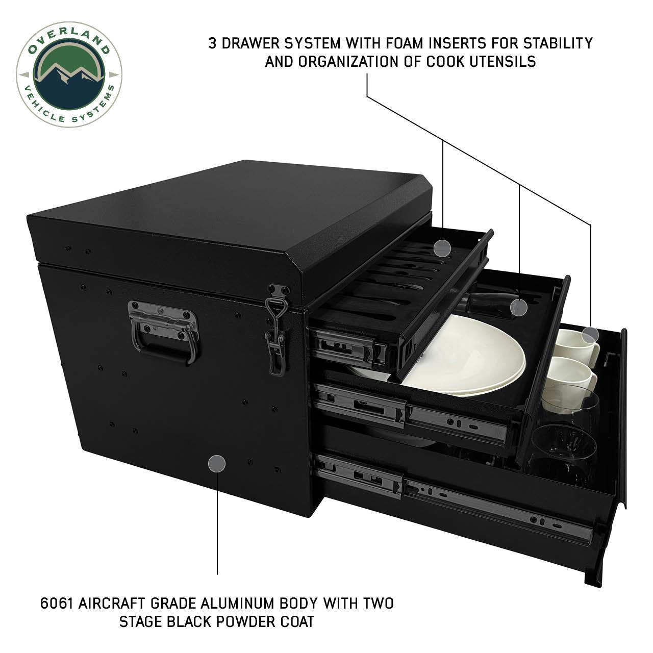 Overland Vehicle Systems 21010502 CP Duty Glamping 39 Piece Glamping Kitchen System