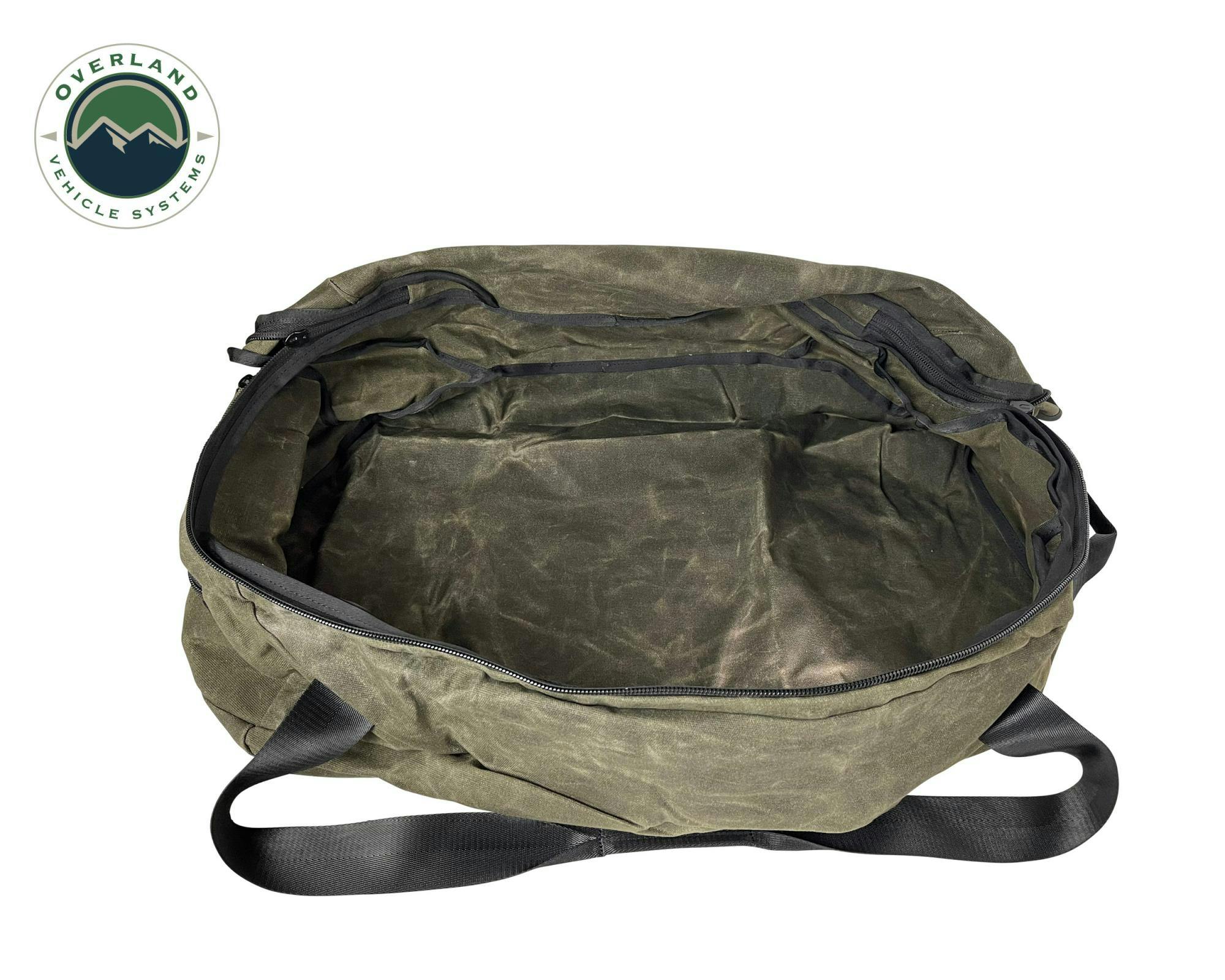 Overland Vehicle Systems 21029941 Large Duffle With Handle And Straps - #16 Waxed Canvas