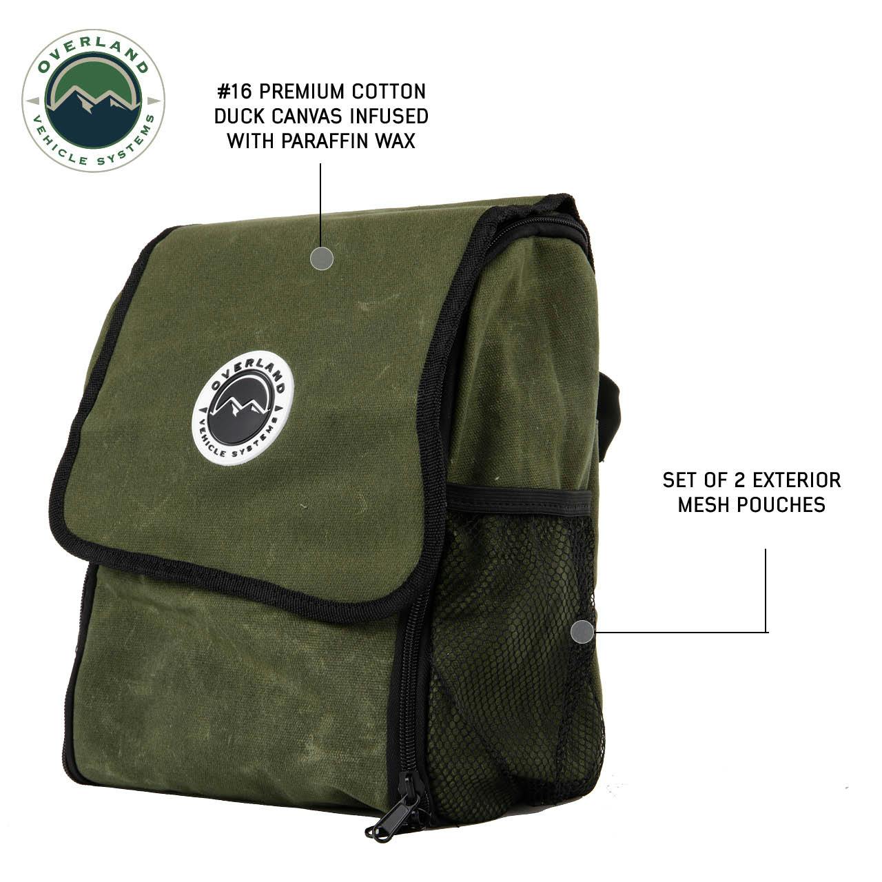 Overland Vehicle Systems 21039941 Overnight With Handle And Straps - #16 Waxed Canvas