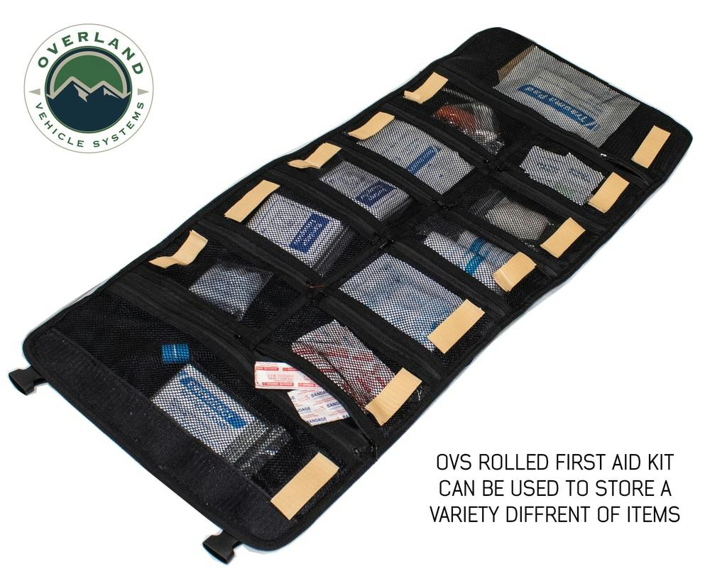 Overland Vehicle Systems 21109941 Rolled Bag First Aid - #16 Waxed Canvas