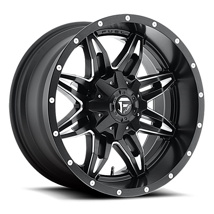 Fuel Off-Road Lethal Wheel in Black with Machined Accentsfor 55-86 Jeep CJ