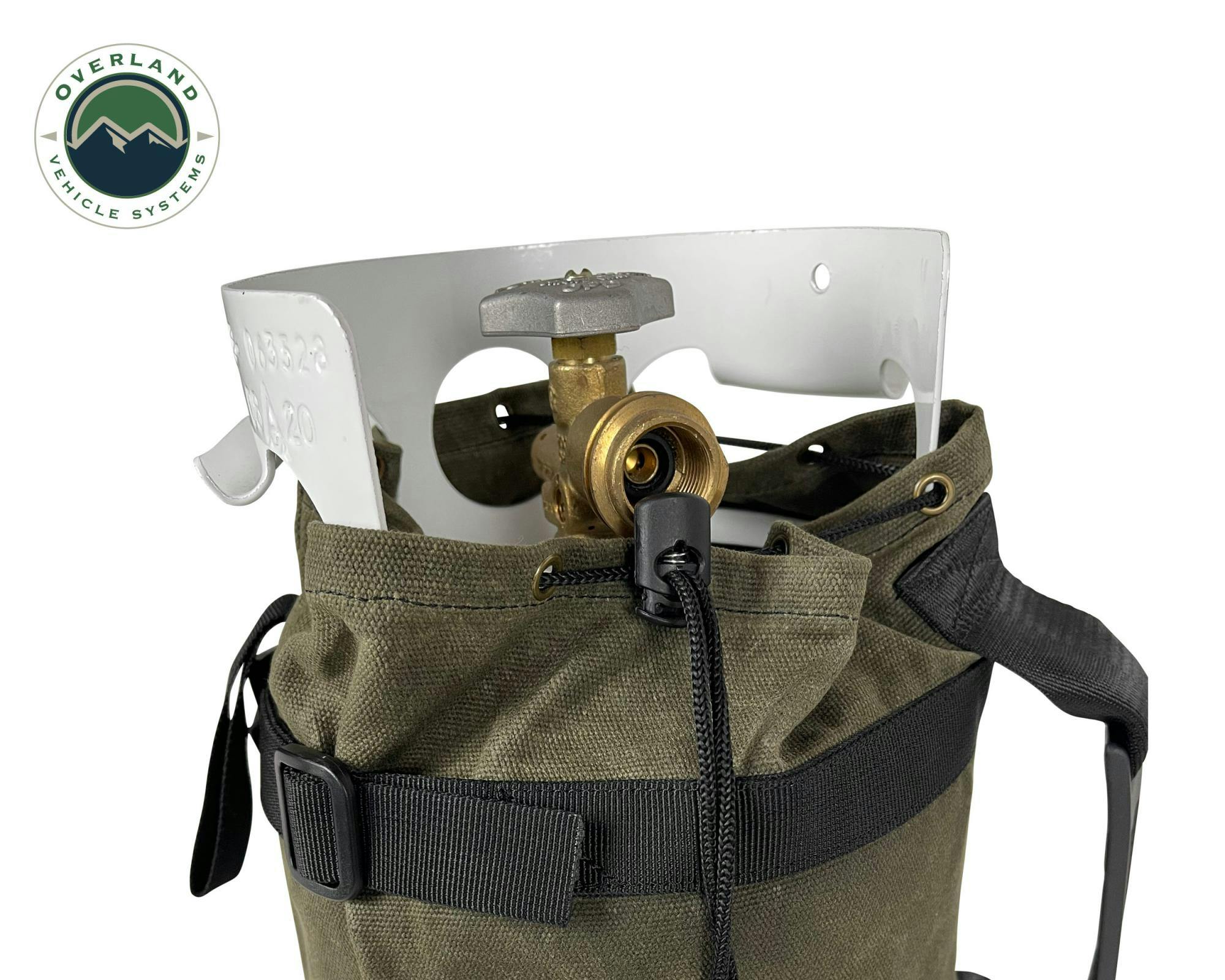 Overland Vehicle Systems 21189941 Propane Bag With Handle And Straps - #16 Waxed Canvas